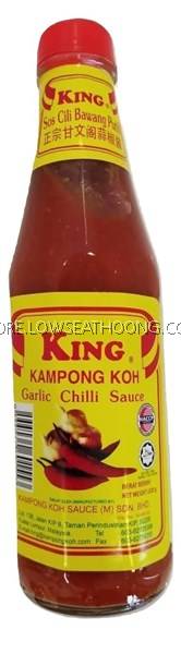 Sos Cili Bawang Putih 甘文阁辣椒酱 Garlic Chilli Sauce King Kampong Koh 320g 24btl Ctn